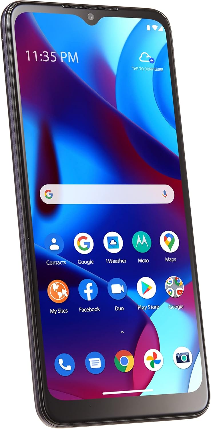 71lJIR5p6rL. AC SL1500 Simple Mobile | Motorola Moto g Pure | Locked | 32GB | 4000 mAh Battery | 13 MP Dual Camera System | 6.5" Max Vision HD+ Display | Blue Edu Expertise Hub Mobile phones