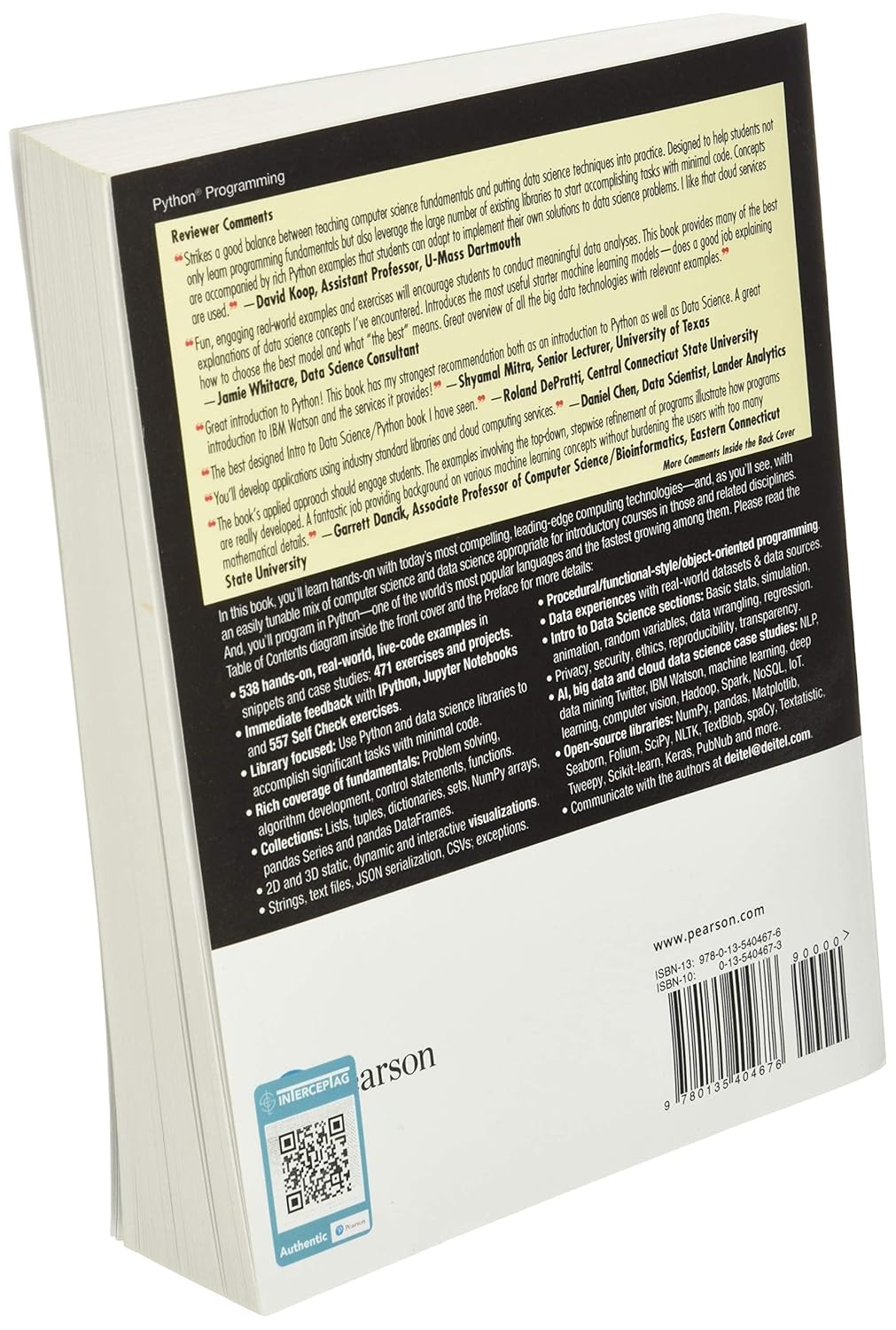 818F4p9C8 L. SL1500 Intro to Python for Computer Science and Data Science: Learning to Program with AI, Big Data and The Cloud Edu Expertise Hub data science