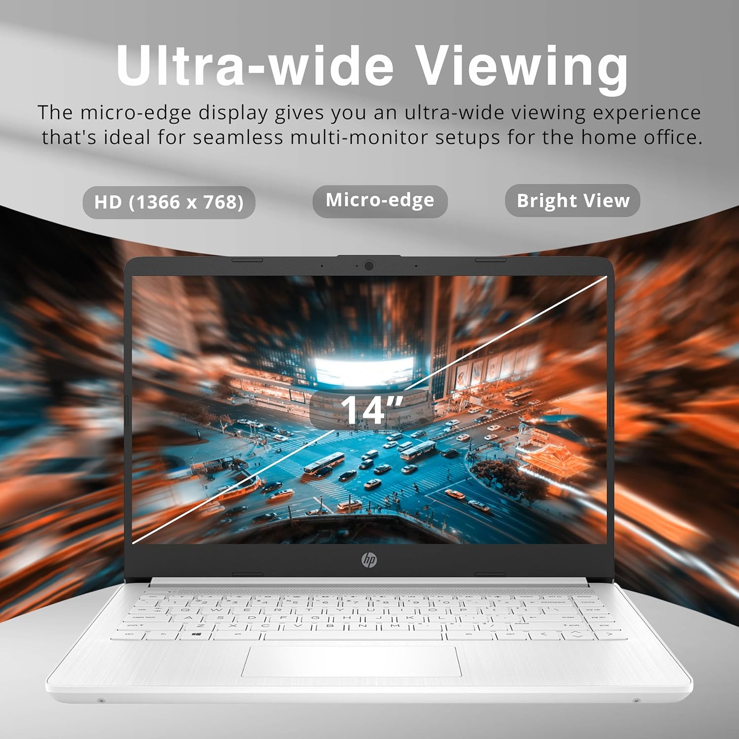 81UflQc6nML. AC SL1500 HP Stream 14" HD BrightView Laptop, Intel Celeron N4120, 4GB RAM, 64GB Storage, Intel HD Graphics, 720p Webcam, 1 Year Office 365, White, Win 11 S, 32GB Hotface USB Card Edu Expertise Hub Web Development & Design laptops desktops