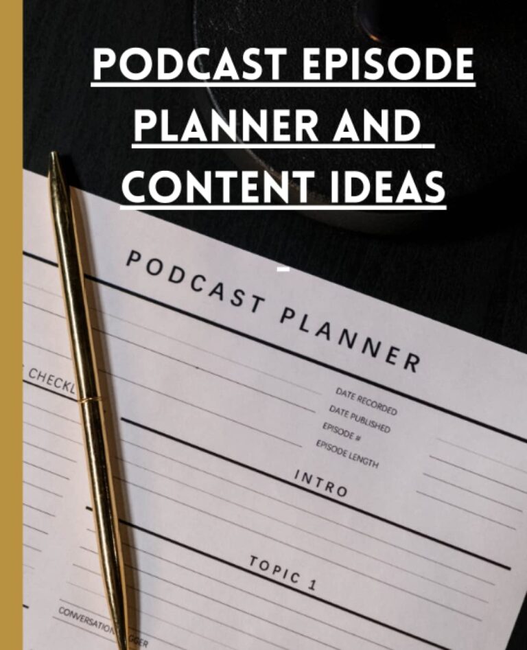 1734131720 61smrI9G81L. SL1233 Podcast episode planner and content ideas: A podcast planner, a podcast notebook, and creative podcast content ideas, 100 pages Edu Expertise Hub Podcasts & Webcasts