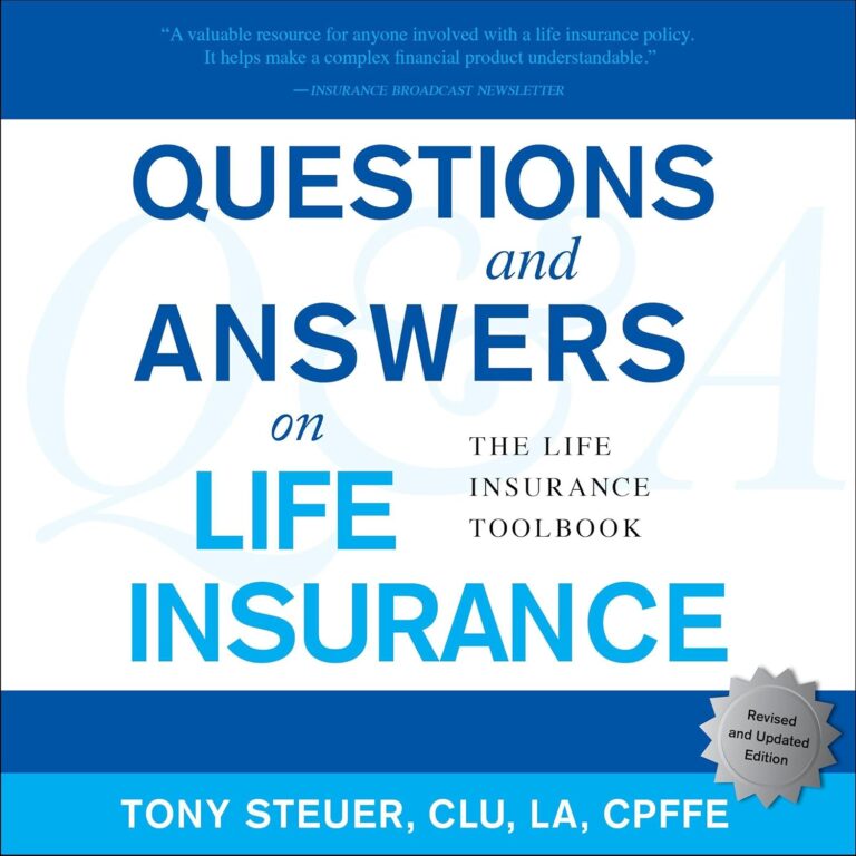 1735034871 715ElZWaQGL. SL1500 Questions and Answers on Life Insurance: The Life Insurance Toolbook (Fifth Edition) Edu Expertise Hub Insurance