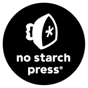 No Starch Press logo. A black circle with a white iron and a star in the center