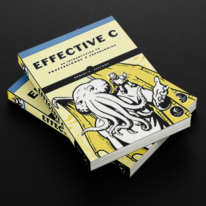 Copies of Effective C on black background