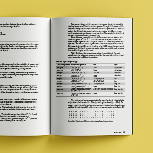 Spread of Effective C on yellow background