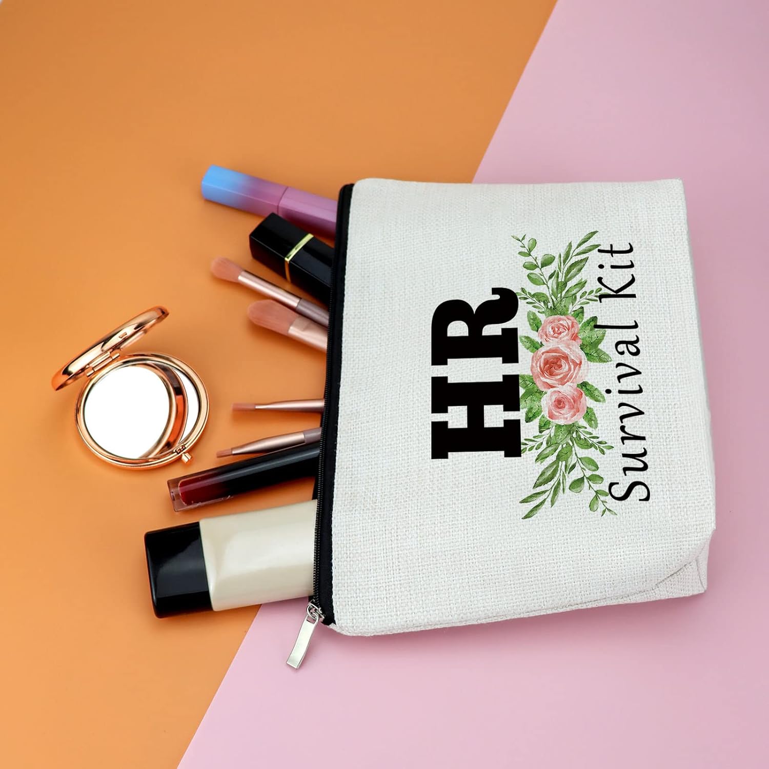 718s1JnaNTL. AC SL1500 Human Resources Gifts for Women HR Appreciation Gift Makeup Bag HR Gift Thank You Gift for HR Manager Director Cosmetic Bag Christmas Birthday Thanksgiving Gift for HR Retirement Travel Cosmetic Pouch Edu Expertise Hub Human Resources