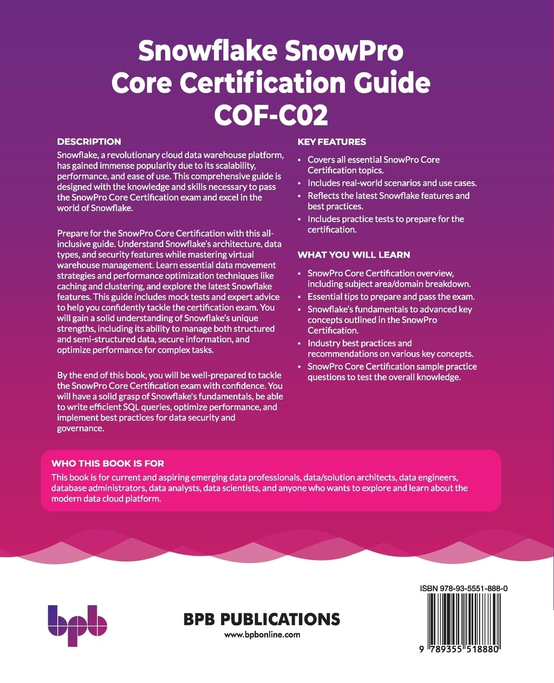 71CwVbk4RaL. SL1360 Snowflake SnowPro Core Certification Guide COF-C02: Hands-on exam preparation with practice questions (English Edition) Edu Expertise Hub IT Certification