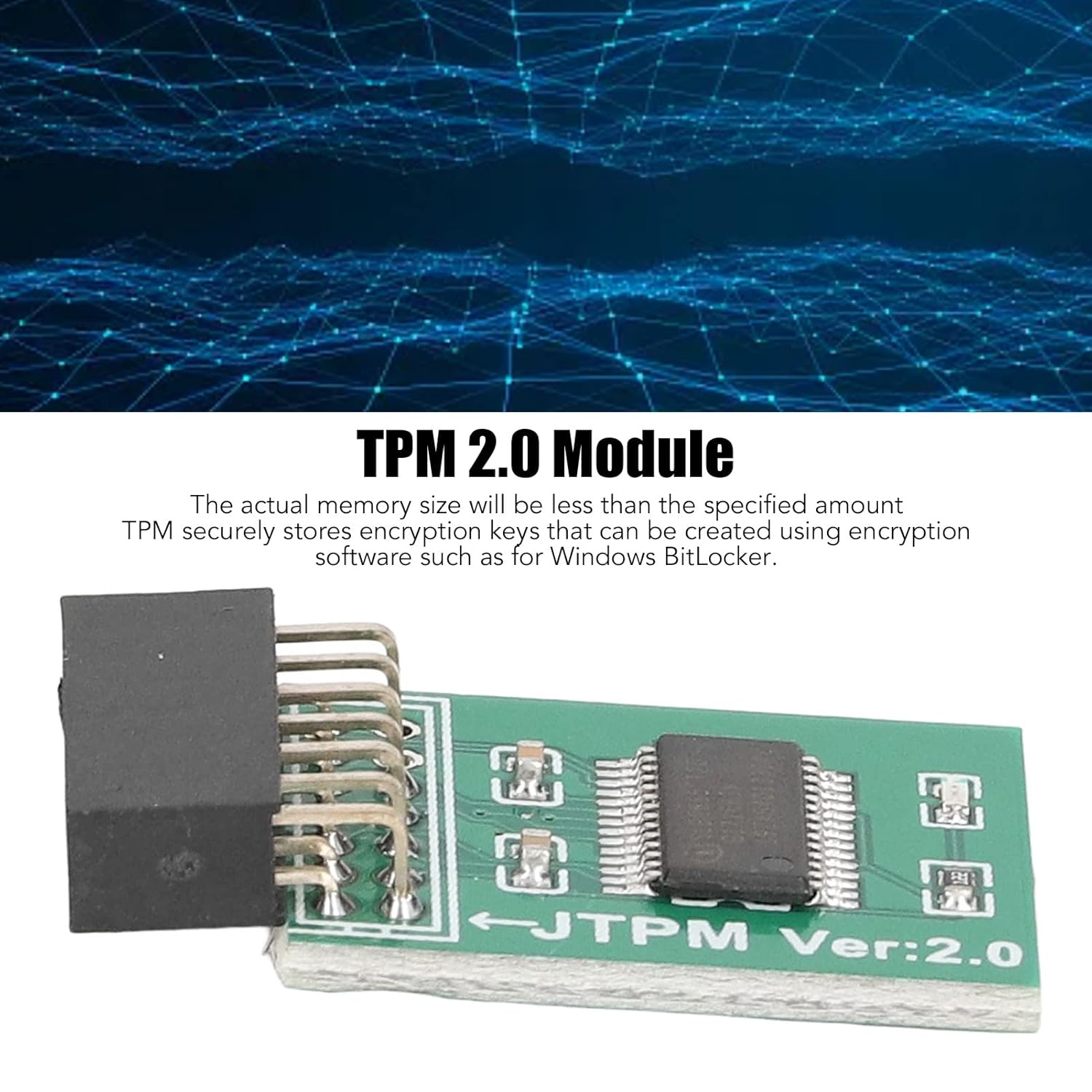 for TPM 2.0 Module, 14 Pin Encryption Security Board for Intel Z590, B560, H510, Z490, B460, H410, Z390, Z370, B365, B360, H370, H310, Z270, B250, H270, Z170 Edu Expertise Hub Security & Encryption