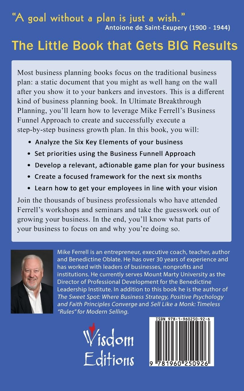 71Y87Y5maaL. SL1360 Ultimate Breakthrough Planning: The Business Funnel Approach Edu Expertise Hub Processes & Infrastructure