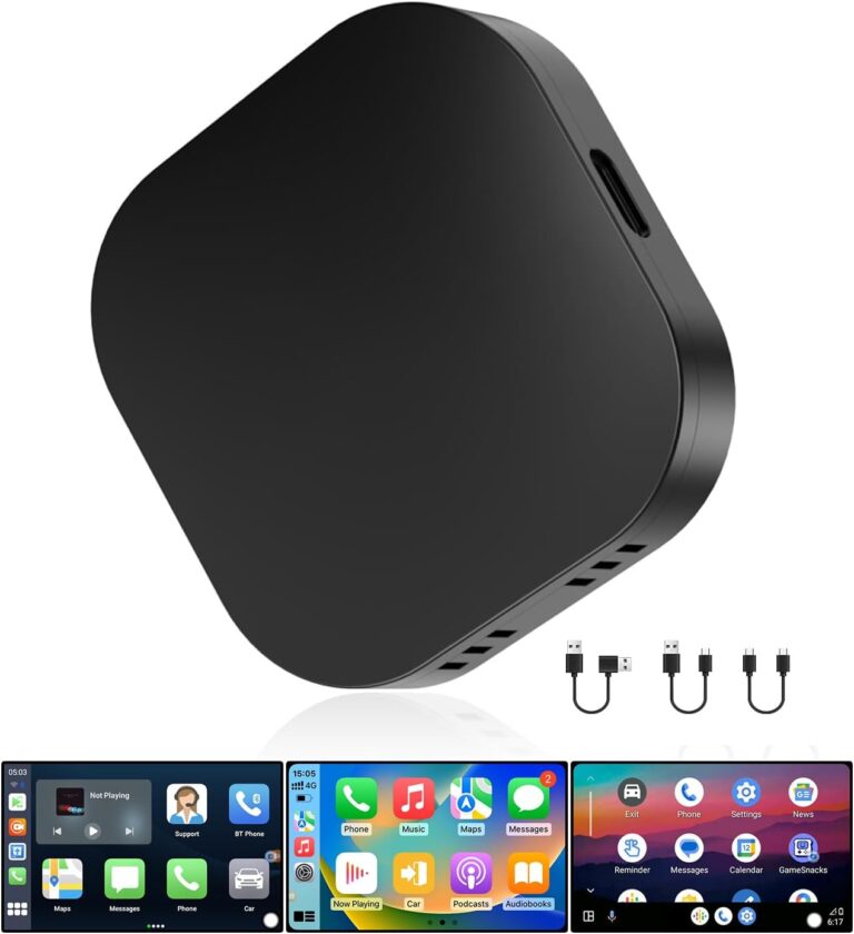 1735974077 61fKzWZfoXL. AC SL1397 Carplay AI Box 2.0, Android Auto AI Box Carplay Video Streaming Device for OEM Wired CarPlay/Android Auto Car, Smart AI Box Lite Edu Expertise Hub AI