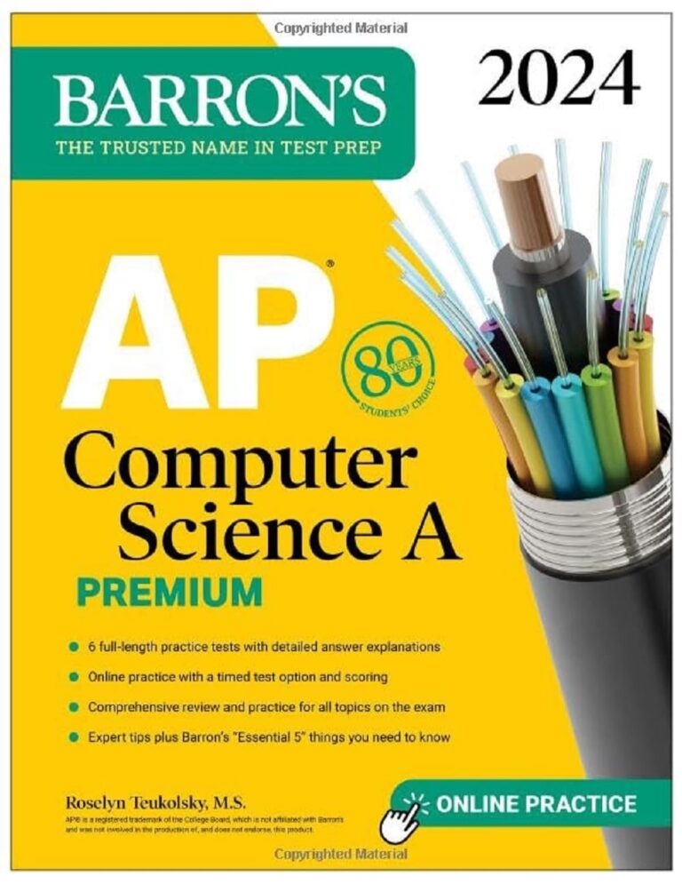 1737092211 61dOMbuB iL. SL1296 AP Computer Science A Premium, 2024: 6 Practice Tests + Comprehensive Review + Online Practice (Barron's AP Prep) Edu Expertise Hub Computer science