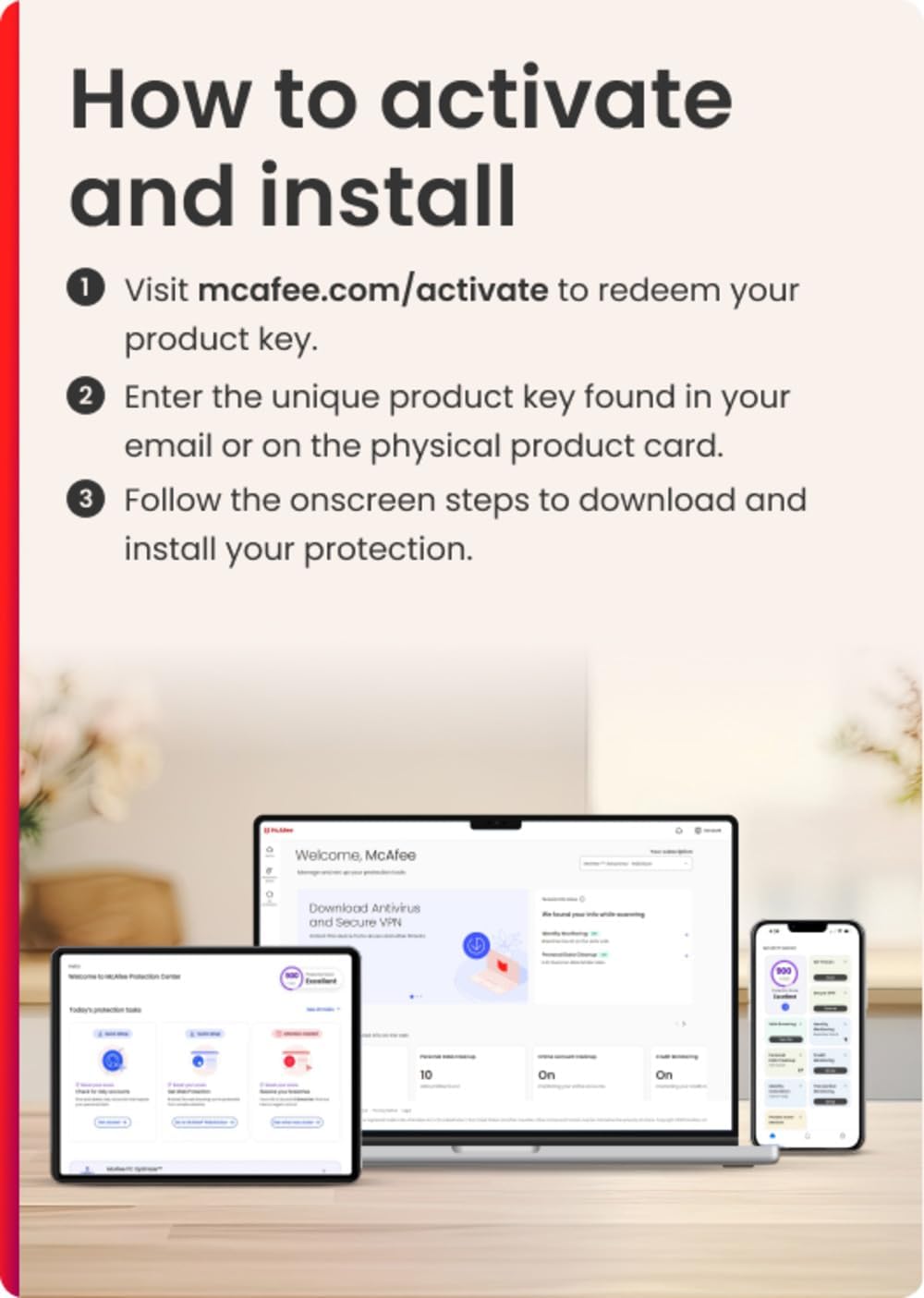 61NMp66eQsL. AC SL1405 McAfee Total Protection 3-Device 2025 Ready |Security Software Includes Antivirus, Secure VPN, Password Manager, Identity Monitoring | Key Card Edu Expertise Hub Software