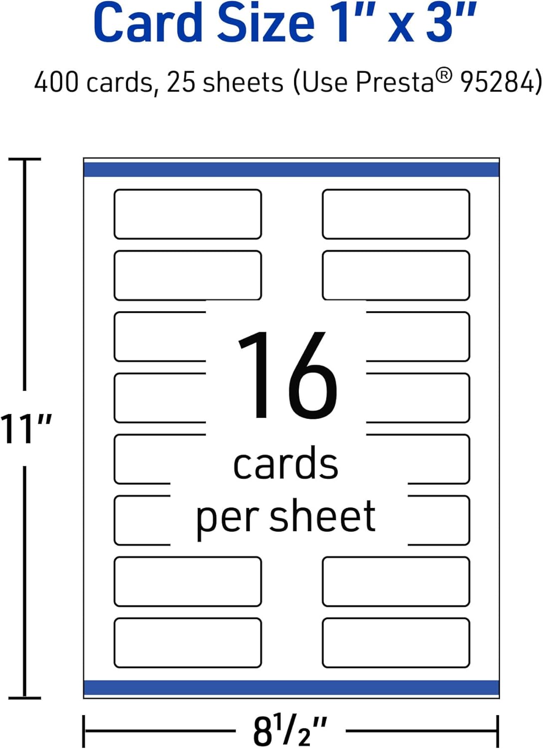 61ilYcqESdL. AC SL1500 Avery Printable Rectangle Rounded Corner Mini Business Cards with Sure Feed Technology, 1" x 3", Matte White Cardstock, Print-to-the-Edge, Laser/Inkjet, 400 Total Edu Expertise Hub Business Technology