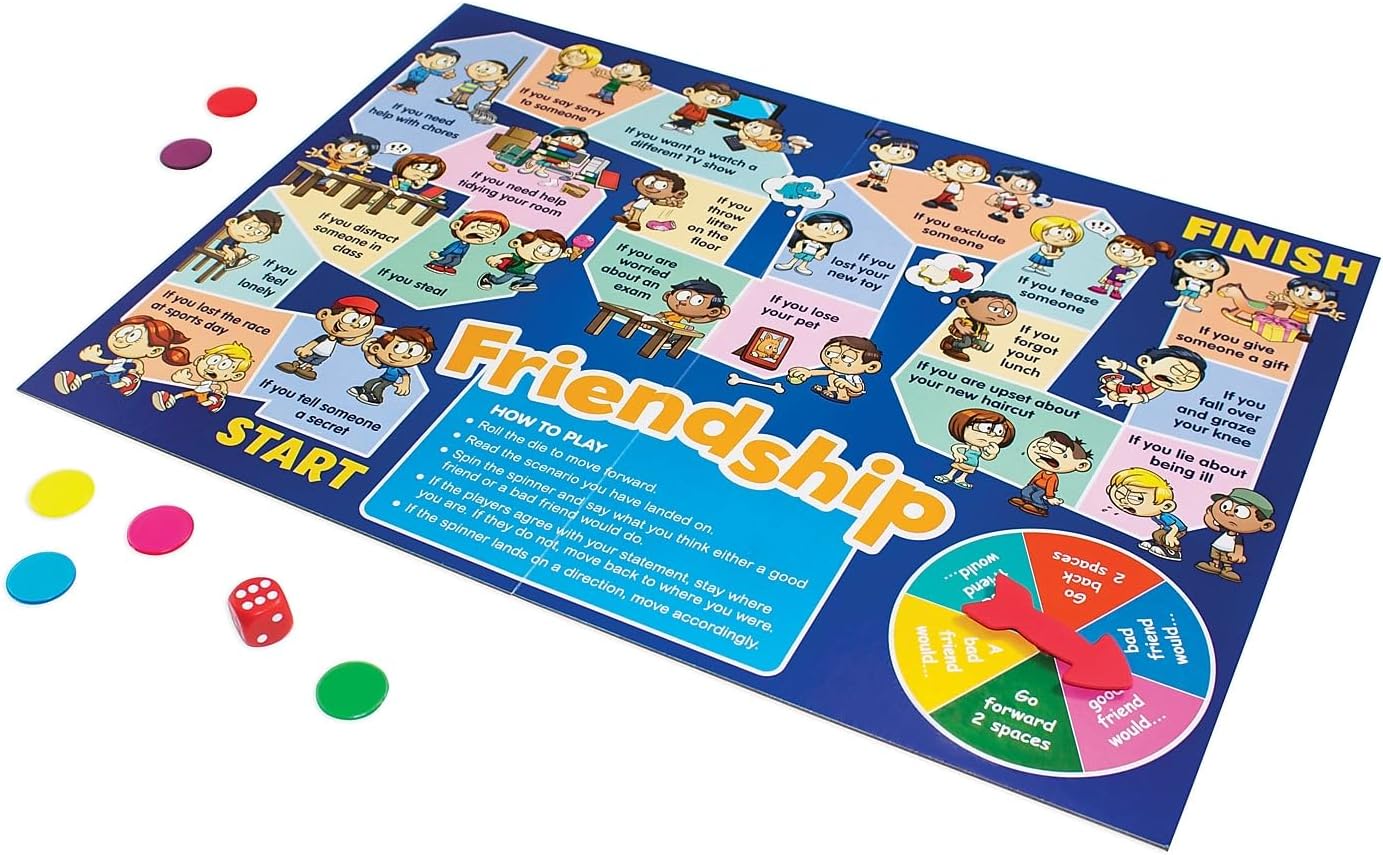 Junior Learning Social Skills Board Games, 4 Games, Ages 5-8, Empathy & Manners, Grade 1-2 Edu Expertise Hub Skills