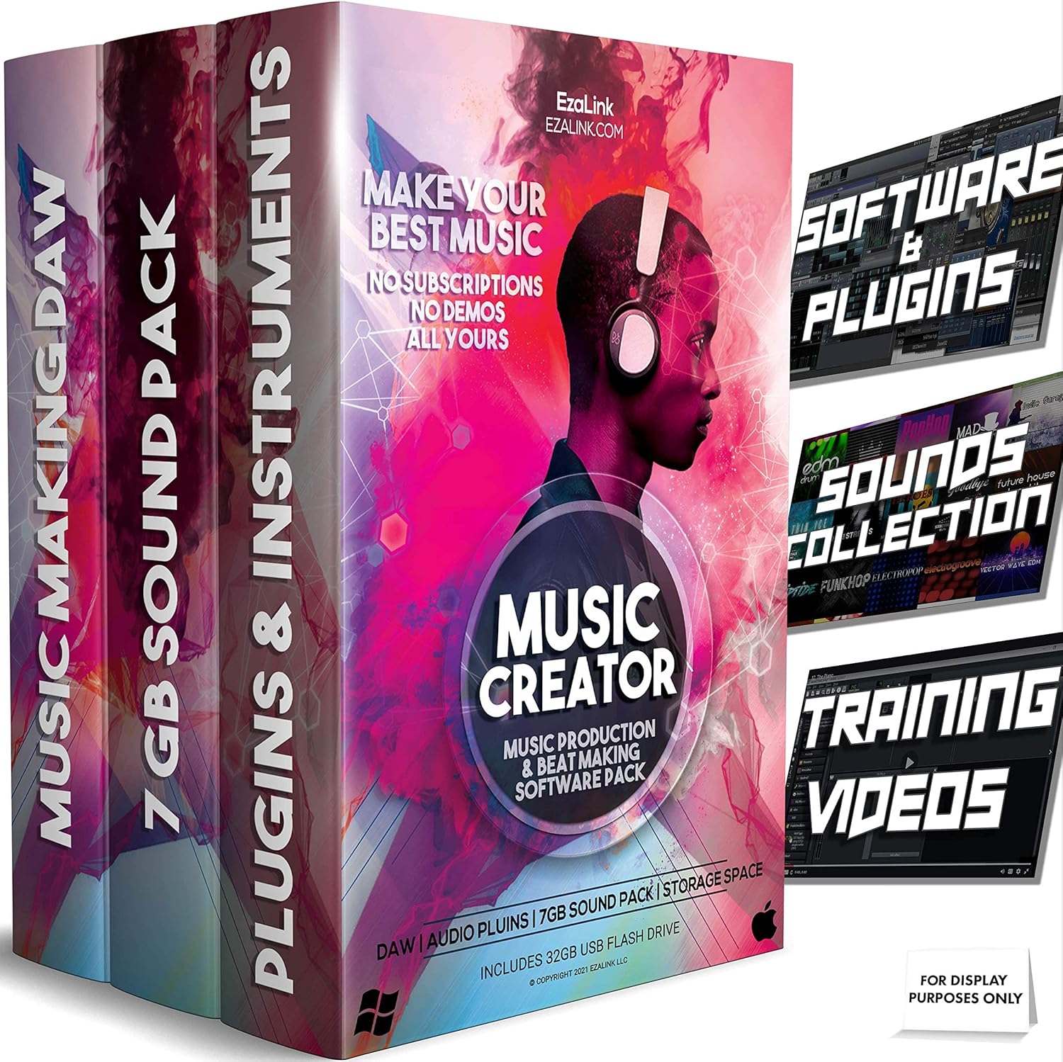 91TE+4JiQ1L. AC SL1500 Music Software Bundle for Recording, Editing, Beat Making & Production - DAW, VST Audio Plugins, Sounds for Mac & Windows PC Edu Expertise Hub Software