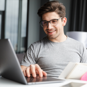 Person at computer