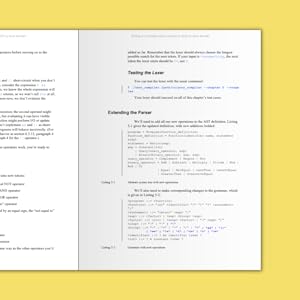 Spread of Writing a C Compiler on yellow background