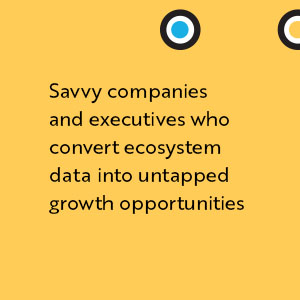 Savvy companies and executives who convert ecosystem data into untapped growth opportunities