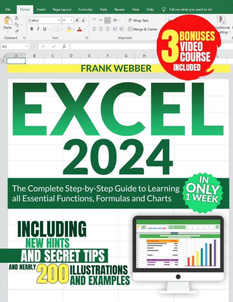 1739546172 61gg37ApZTL. SL1293 EXCEL 2024: The Complete Step-by-Step Guide to Learning all Essential Functions, Formulas and Charts in only 1 Week, including new Hints and Secret Tips and nearly 200 Illustrations and Examples Edu Expertise Hub Accounting