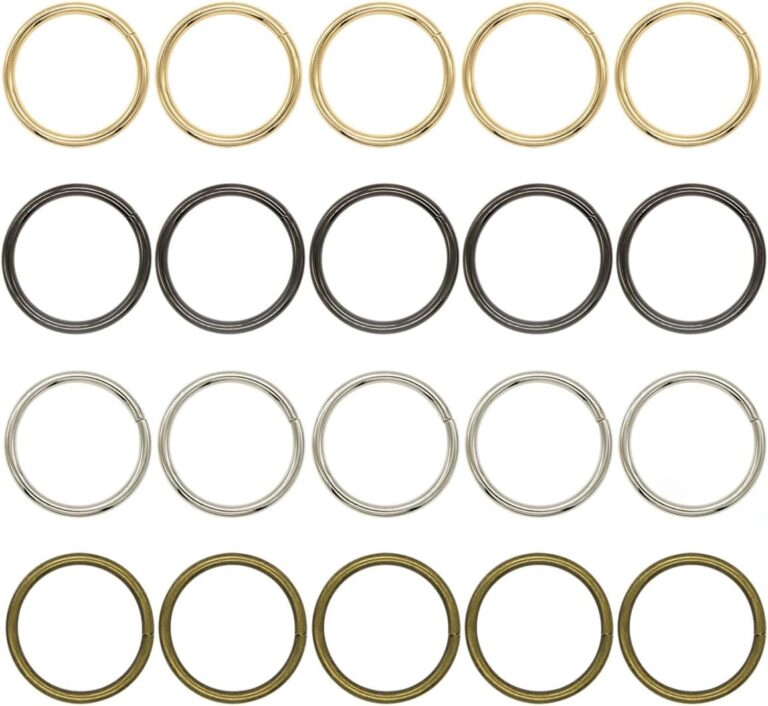 1740448209 61cyLRtMa3L. AC SL1200 20 Pcs O Ring Buckles, O-Rings Webbing Belts Buckle for Hardware DIY Craft Accessories Keychains Belts Edu Expertise Hub Hardware & DIY