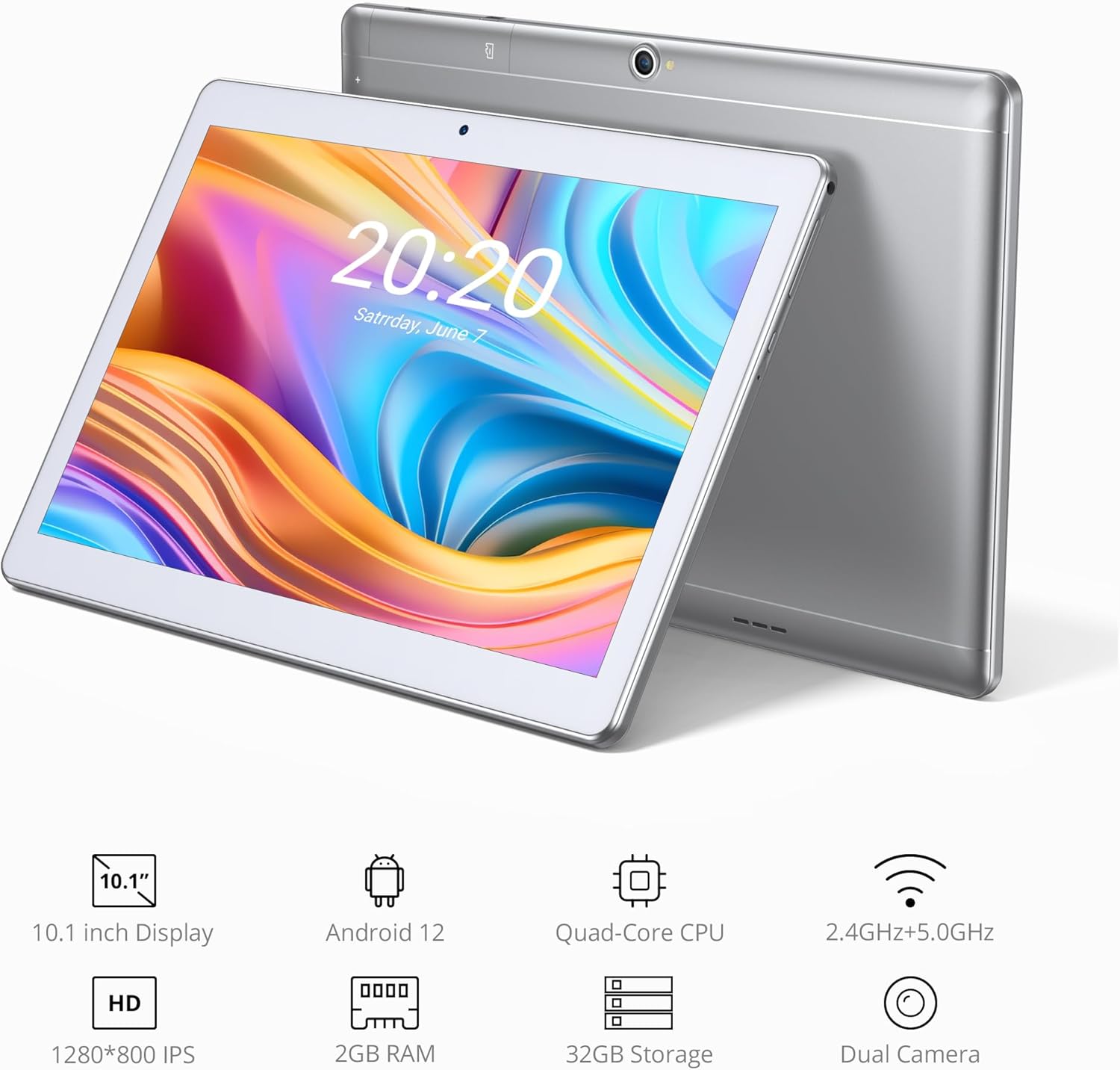 71+gsupKNtL. AC SL1500 Dragon Touch 10 inch Android Tablet inch with 32GB Storage, 256GB Expandable Storage, Android 12 Tablet, Quad Core Processor, 10.1 inch IPS HD Display, 8MP Camera, 2.4Ghz & 5Ghz WiFi Tablet, Slvier Edu Expertise Hub Tablets & E-Readers