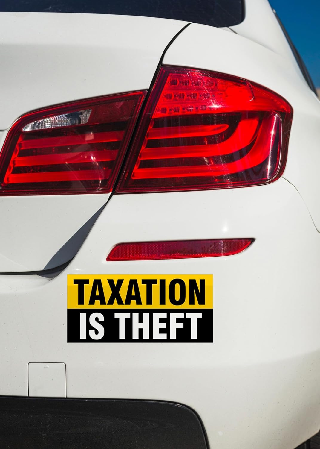 71EJwFZEFGL. AC SL1500 7.5 x 3.5 Inch Taxation is Theft Sticker Tax Sticker Funny Sarcastic Political Magnet Bumper Sticker Tax Refund Return Vinyl Decals Car Truck Van V2 Edu Expertise Hub Taxation