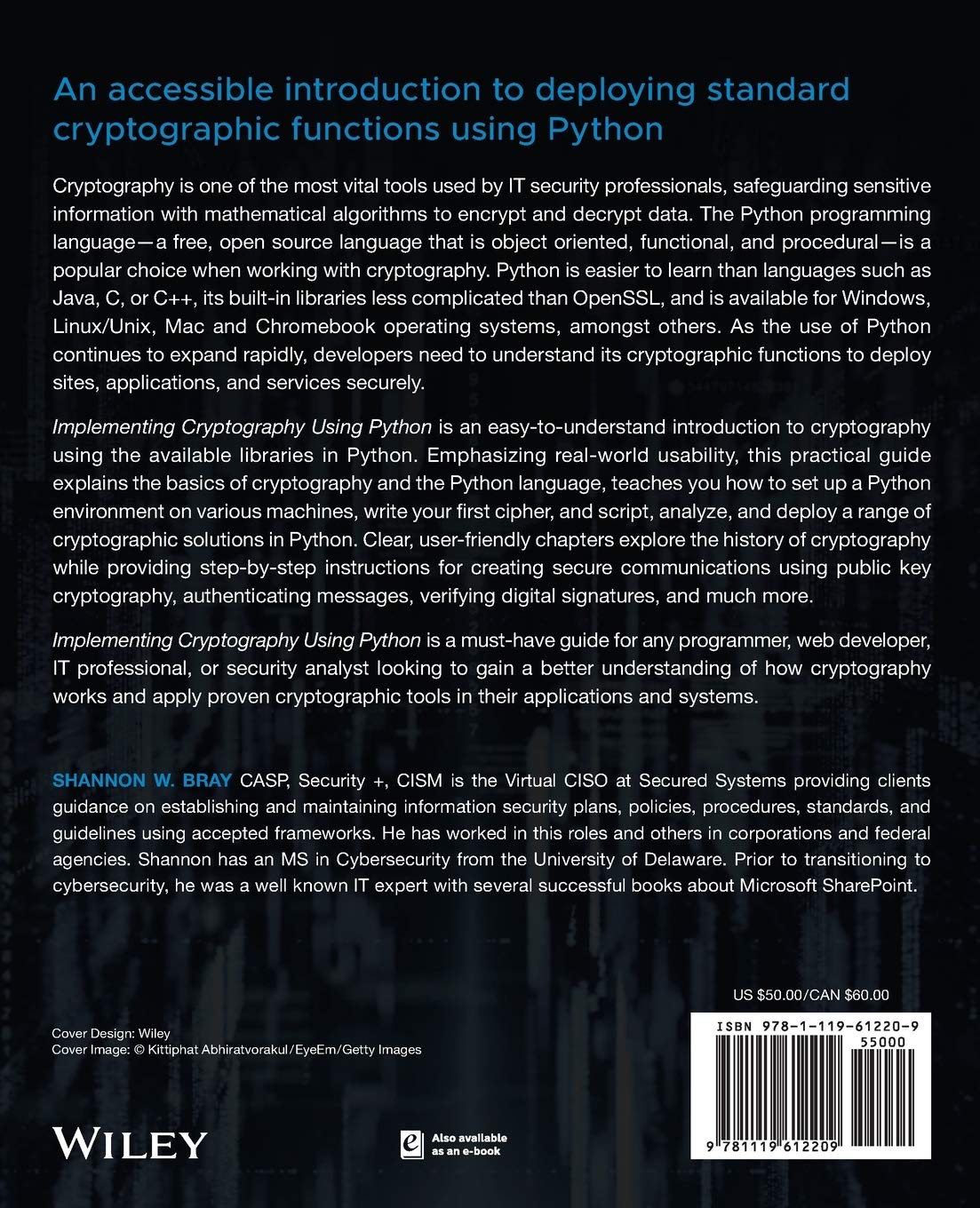 81NBtXvA0fL. SL1360 Implementing Cryptography Using Python Edu Expertise Hub Security & Encryption