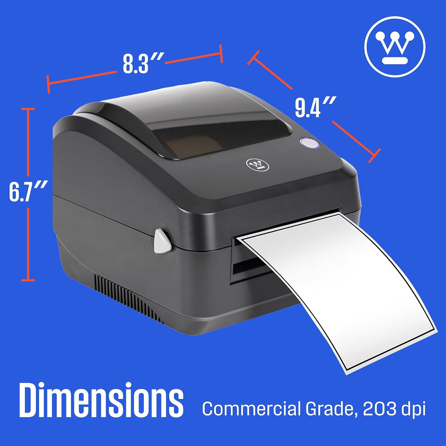 713iITO+uQL. AC SL1500 Westinghouse Direct Thermal Label Printer USB, Commercial Grade, Compatible with USPS, UPS, FedEx, Ebay, Shopify, Amazon, & More, Desktop Label Printer for Packages, Includes Sample 4x6 Labels Edu Expertise Hub eBay