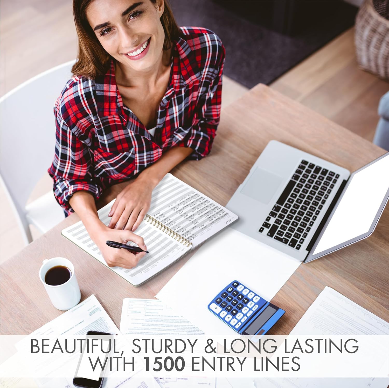 81MWvd7OtSL. AC SL1500 Easy to Use Accounting Ledger Book - The Perfect Expense Tracker Notebook for Your Small Business - Beautiful Personal Finance Checkbook, Income and Expense Log Book Edu Expertise Hub Accounting