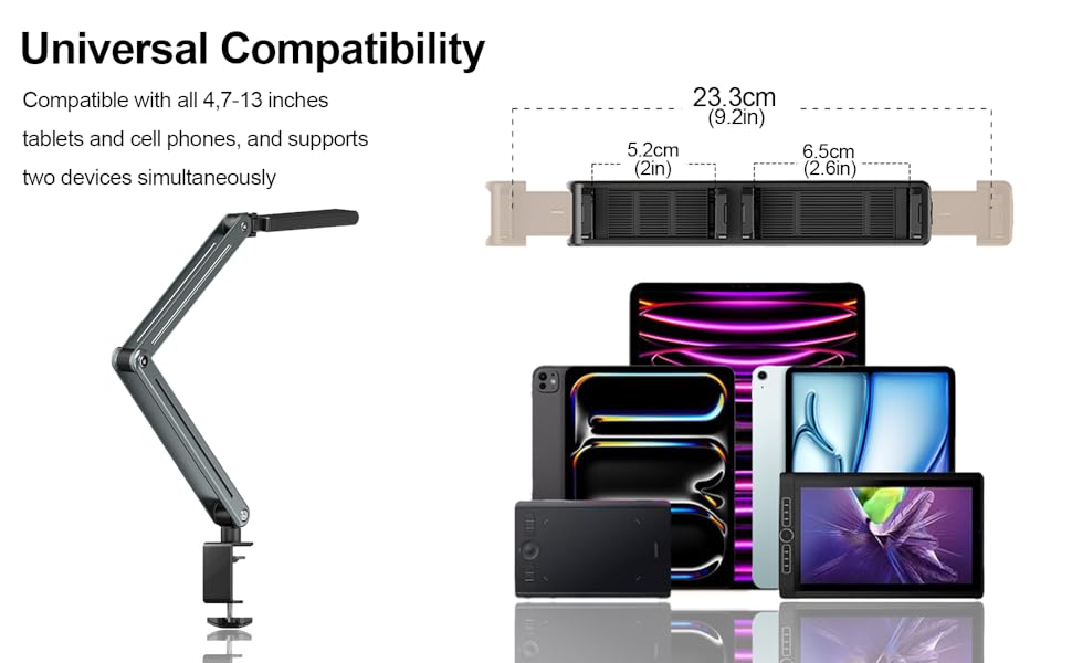 This first desktop tablet mount structure is highly foldable! 