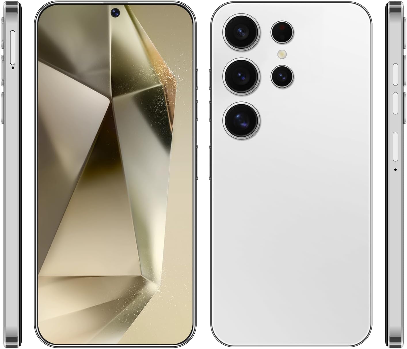 61Kgu35Rw1L. AC SL1500 S24 Ultra Unlocked Phone 8GB+256GB Android Cell Phone 7 inch HD Screen Mobile Phone 108MP+48MP Camera 6800 mAh Extra Large Battery 5G Dual SIM (Titanium White) Edu Expertise Hub Mobile phones