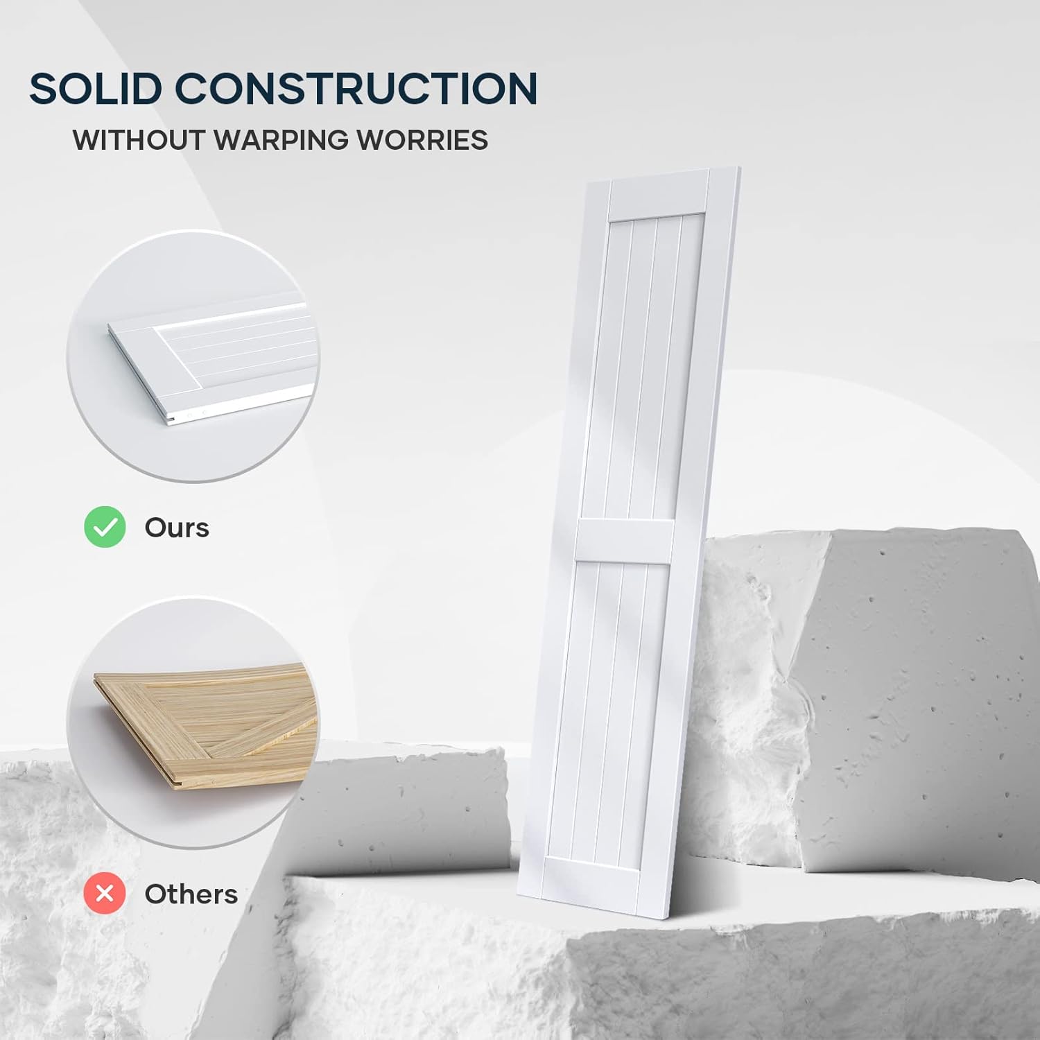 61lZHCfFLeL. AC SL1500 EaseLife 24in x 84in Sliding Barn Door with 4 FT Barn Door Hardware Track Kit Included,Solid LVL Wood Slab Covered with Water-Proof & Scratch-Resistant PVC Surface,DIY Assembly,Easy Install,White Edu Expertise Hub Hardware & DIY