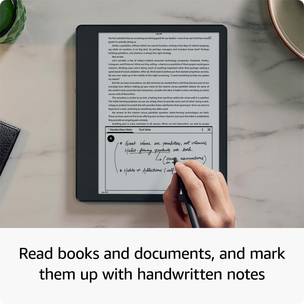 61ly9OSILPL. AC SL1000 Like-New Amazon Kindle Scribe (16 GB) the first Kindle and digital notebook, all in one, with a 10.2” 300 ppi Paperwhite display, includes Premium Pen Edu Expertise Hub Tablets & E-Readers