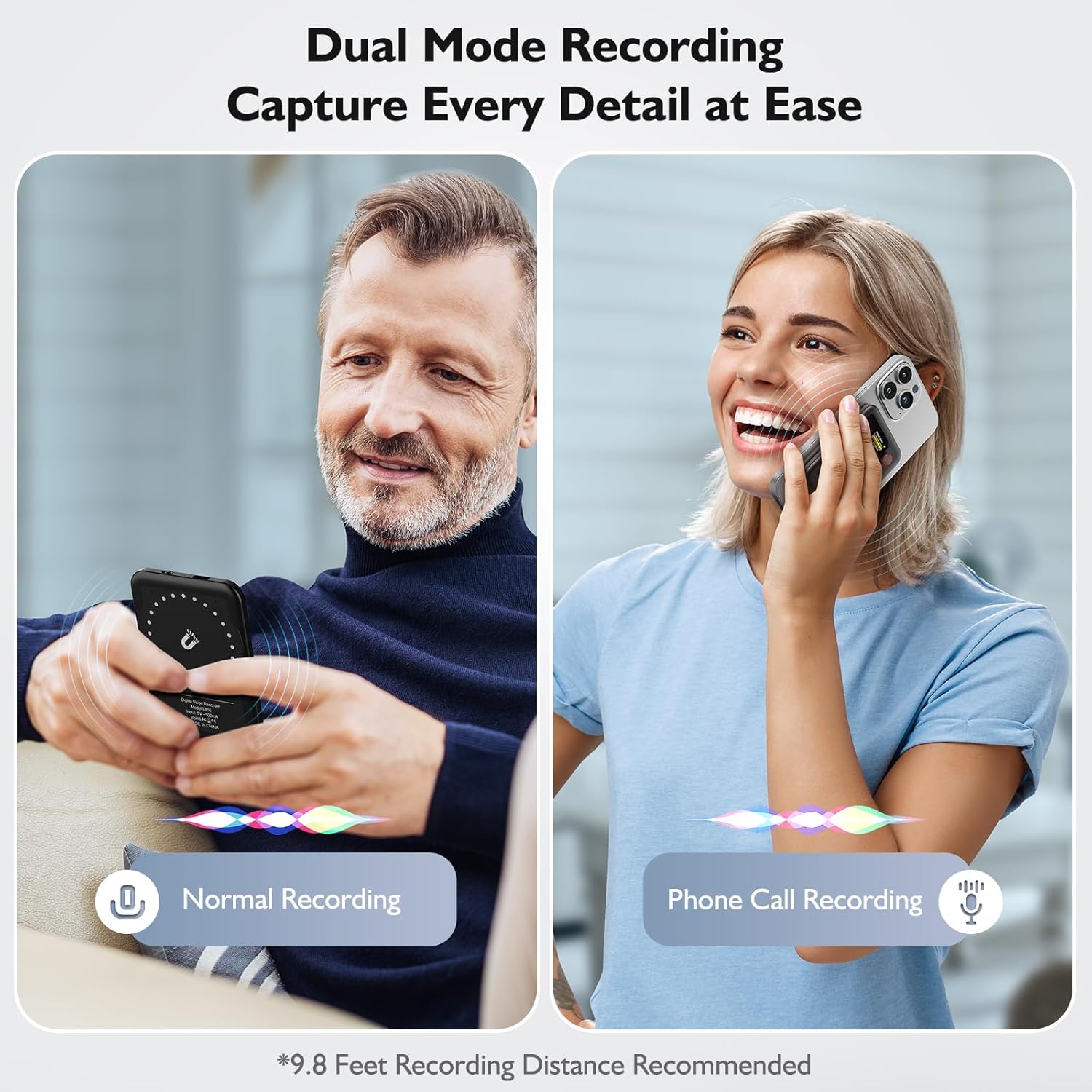 714dcwtm3VL. AC SL1500 AI Voice Recorder with Transcription Summarize - Audio Recording Device with Playback for Phone Calls Lectures Meetings Interviews, APP Control Support 59 Languages Noise Reduction 64GB Memory Edu Expertise Hub AI