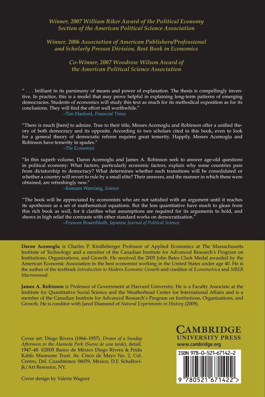 71YTCYTk8JL. SL1360 Economic Origins of Dictatorship and Democracy Edu Expertise Hub Economics
