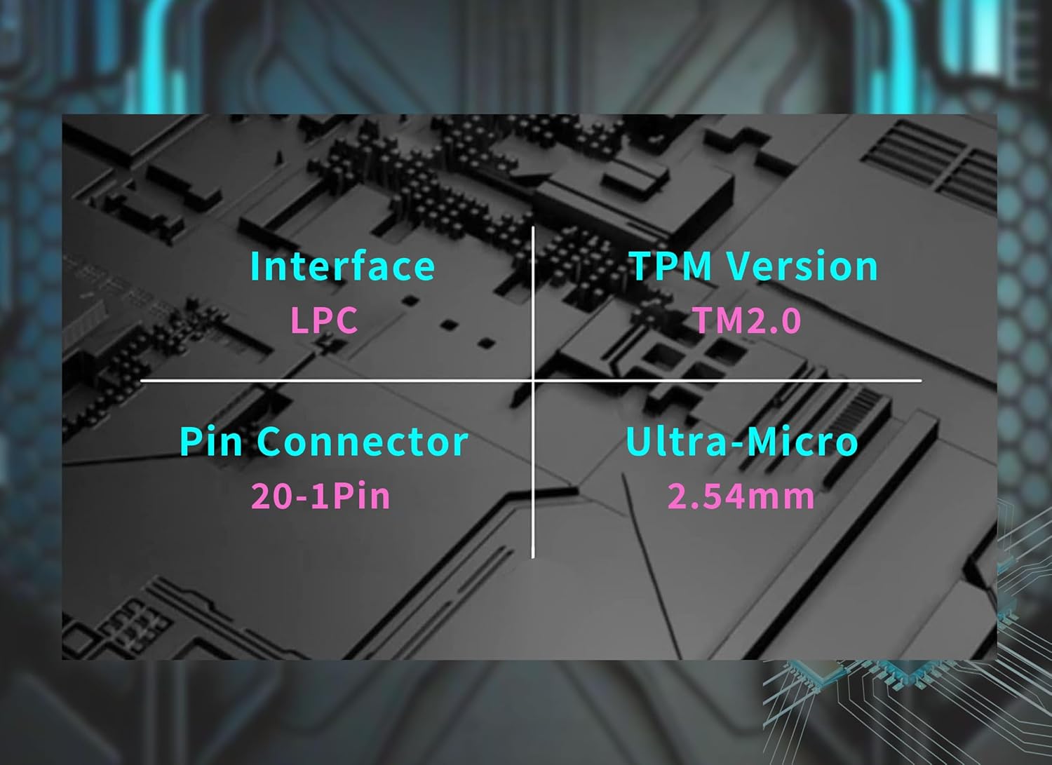 71n2TD +i5L. AC SL1500 Replacement TPM2.0 Encryption Security Module, 20Pin 2 10P Standalone Crypto Processor TPM 2.0 Module, 20Pin TPM2.0 Module, for Win11 for Gigabyte Platform Protection Module for A Edu Expertise Hub Security & Encryption