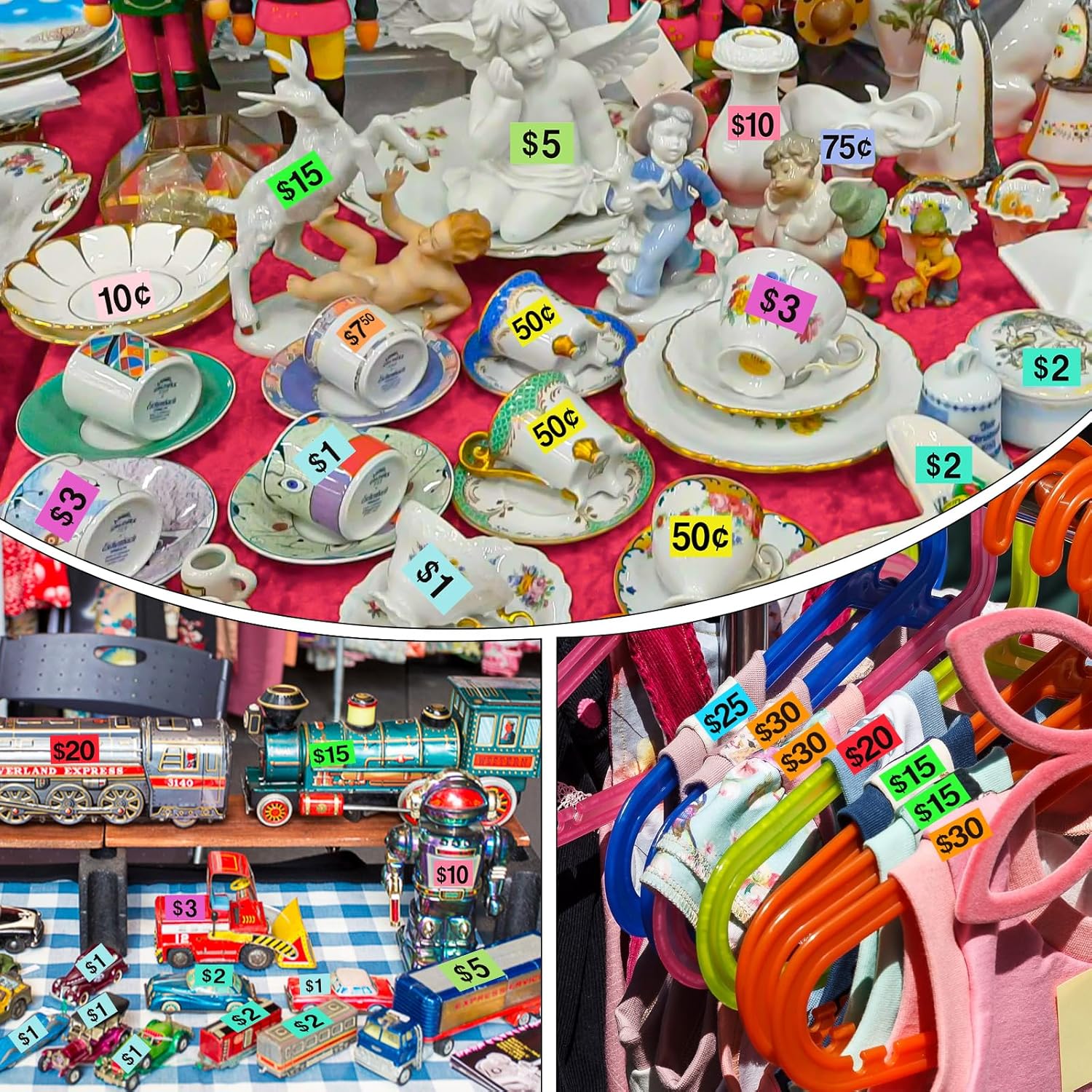 813du9 XZYL. AC SL1500 5460 Pcs Garage Sale Stickers, 1/2" X 3/4" Yard Sale Price Stickers Price Tags Stickers Rectangle Preprinted Price Labels for Fle Market Sale Edu Expertise Hub Marketing & Sales