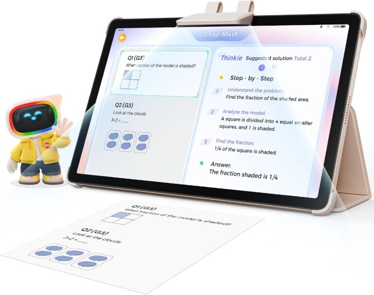 1746798402 61juZaDYRBL. AC SL1500 AI Kids Tablet with Scanner - 50000+ Content AI Tutor Learning Tablet with ELA, Math, ABC, Word, Read, Phonics, STEAM for Homeschooler Educational Study for PreK - G6 (TalPad T100, Standard) Edu Expertise Hub Tablets & E-Readers