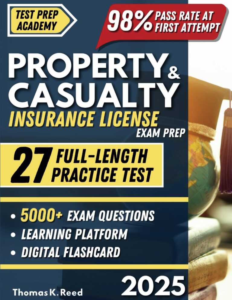1747772887 71qAO0oRLKL. SL1293 Property & Casualty Insurance License Exam Prep: The Clear and Complete Study Guide with Flashcards, Practice Tests, and Expert Tips for First-Attempt Success - Regularly Updated Edu Expertise Hub Insurance