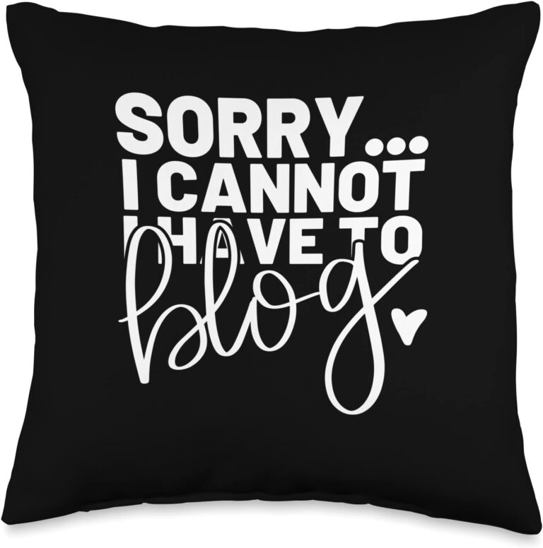 1748386561 61Ih993EQIL. AC SL1500 Funny Blogger Blog Blogging Throw Pillow Edu Expertise Hub Blogging & Blogs