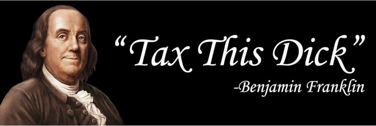 1748675085 71m8Xjuy6ML. AC SL1500 Tax This Dick Benjamin Franklin Funny Political Sticker (9x3 Inches) Edu Expertise Hub Taxation