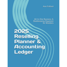 2025 reselling planner and accounting ledger