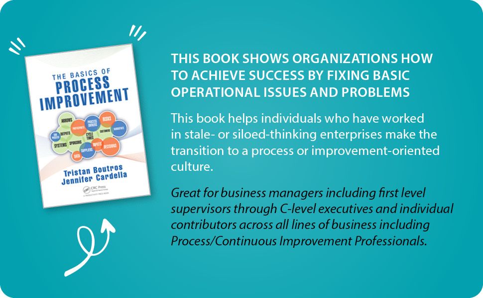 Blurb and description for Productivity Press The Basics of Process Improvement book by Boutros