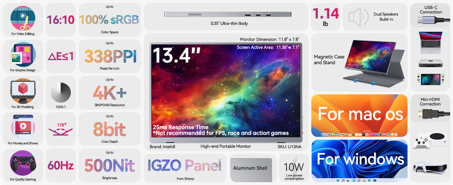 4k portable monitor