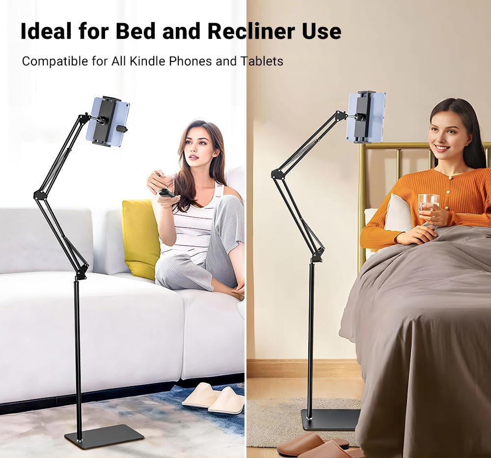 614s8fe01pL. AC SL1000 Floor Tablet Stand - Adjustable Overhead Bed Holder for Kindle, iPad, iPhone, Samsung Tab, E-Readers Edu Expertise Hub Tablets & E-Readers