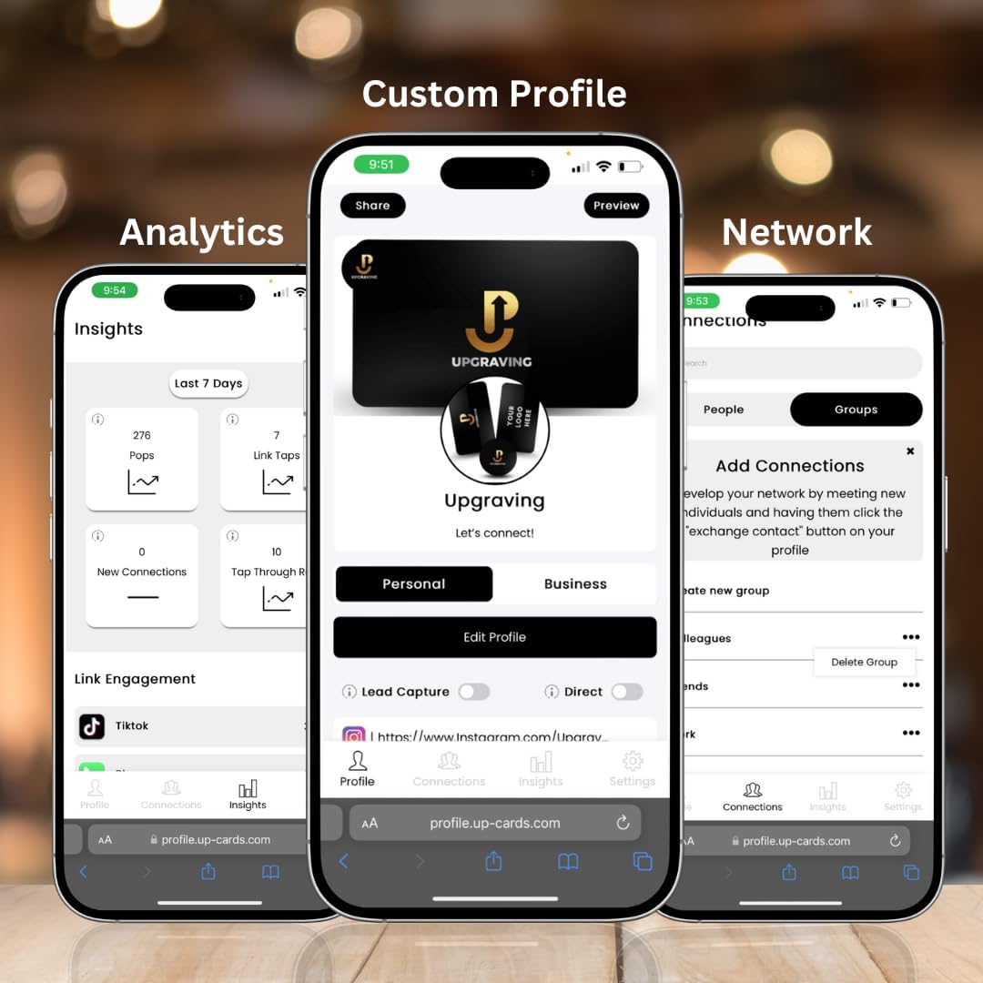 61Wsk+zLlYL. AC SL1080 Customizable Digital Business Card with QR Code and Tap to Share NFC Technology - Compatible with iPhone & Android- No App or Subscription Required (Red) Edu Expertise Hub Business Technology