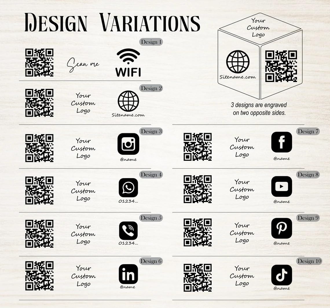 716cmZlQI4L. SL1140 Wooden Social Media Table Sign Cubes, Qr Code Sign, Rental House Wifi Sign, Scan to Pay Sign, Custom Business Logo, Personalized Saloon Sign Edu Expertise Hub Social Media for Business