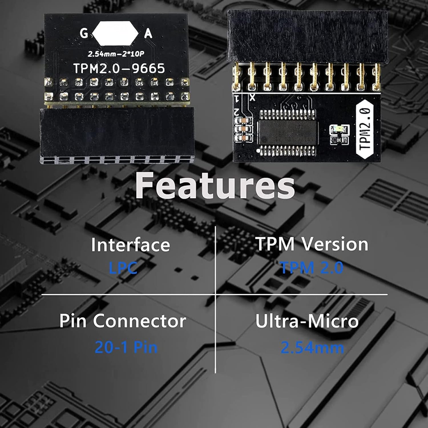 71C3w dWnjL. AC SL1500 plplaaoo TPM 2.0 Encryption Security Module 20-Pin 2x10P Standalone Crypto Processor for Win11, Gigabyte, ASUS, Remote Card Encryption Security Board Edu Expertise Hub Security & Encryption