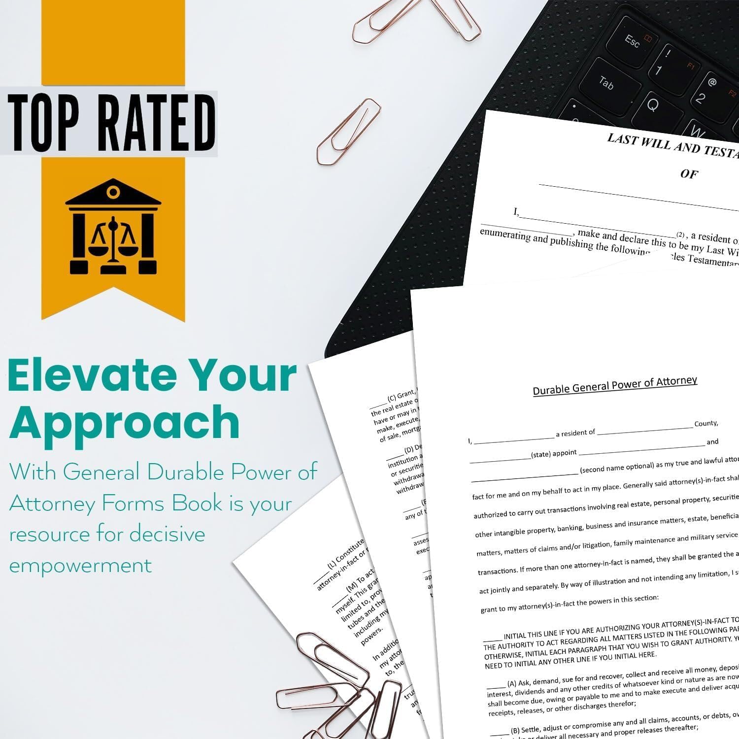71Gr4uOb2yL. AC SL1500 Estate Planning Kit Includes Last Will and Testament, POA, Living Will and Medical POA and Detailed Instructions Live Legal Support Edu Expertise Hub Real Estate