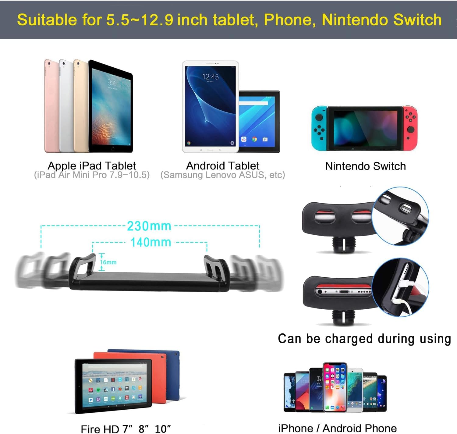 71L8NRuREdL. AC SL1500 Tablet Floor Stand with Heavy Duty Base, Overhead Bed phone Stand Angle Height Adjustable Arm Stretchable Stand Holder, Compatible with iPad Mini Air Pro, Galaxy Tab, Kindle, E-Readers,Cell Phones Edu Expertise Hub Tablets & E-Readers