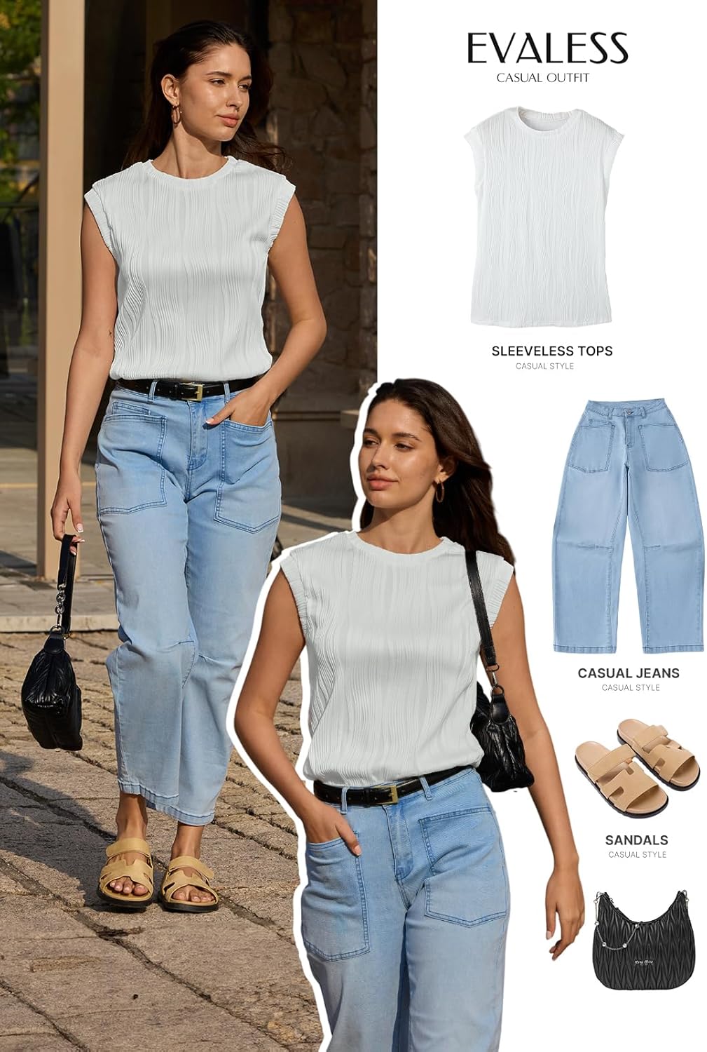 71OAEnJ67nL. AC SL1500 EVALESS Womens Short Sleeve Textured Tops Crewneck Knit Solid Loose Casual Basic T Shirts Tee Blouses Edu Expertise Hub Women & Business